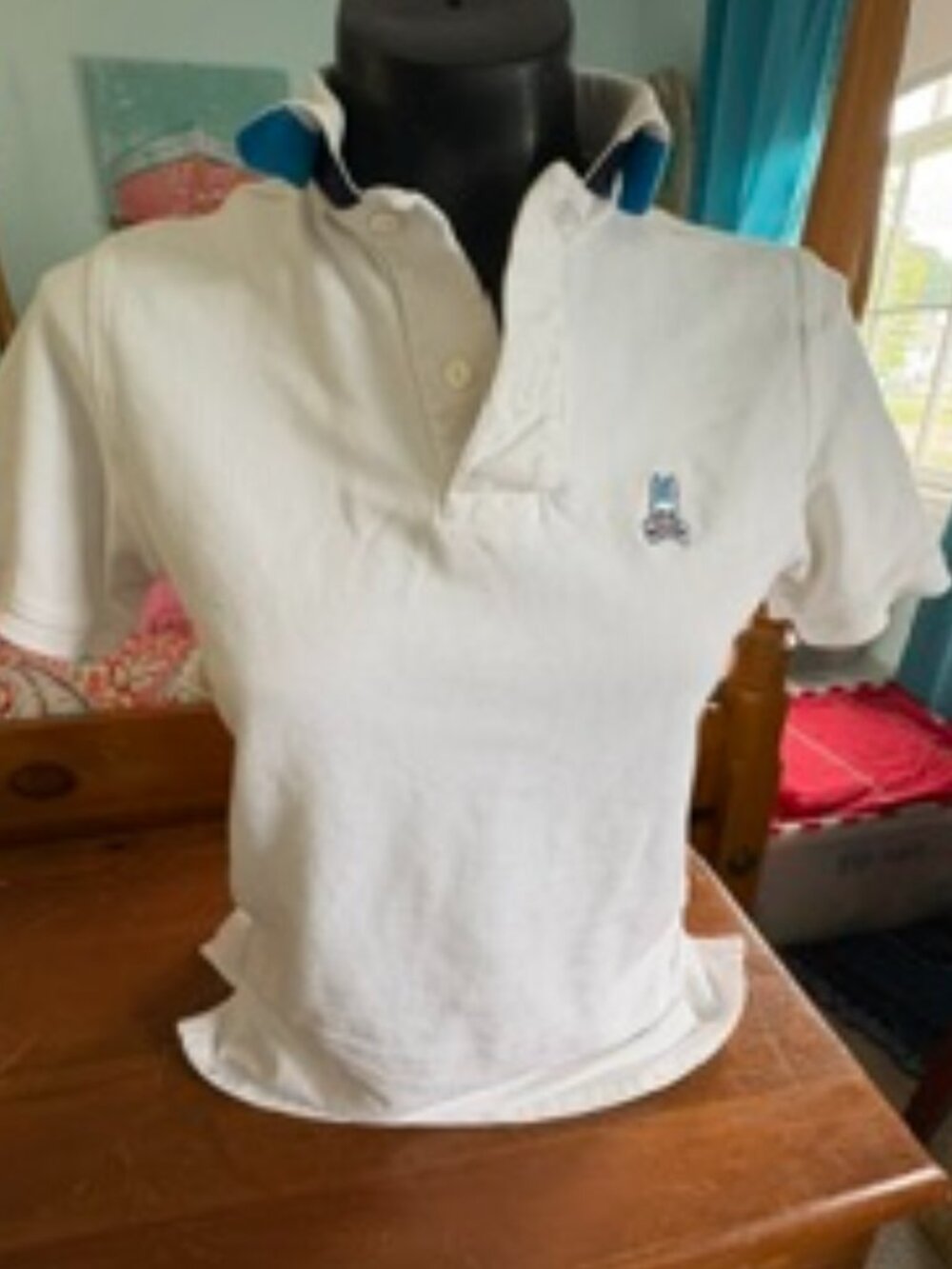 Psycho Bunny White Mens Polo